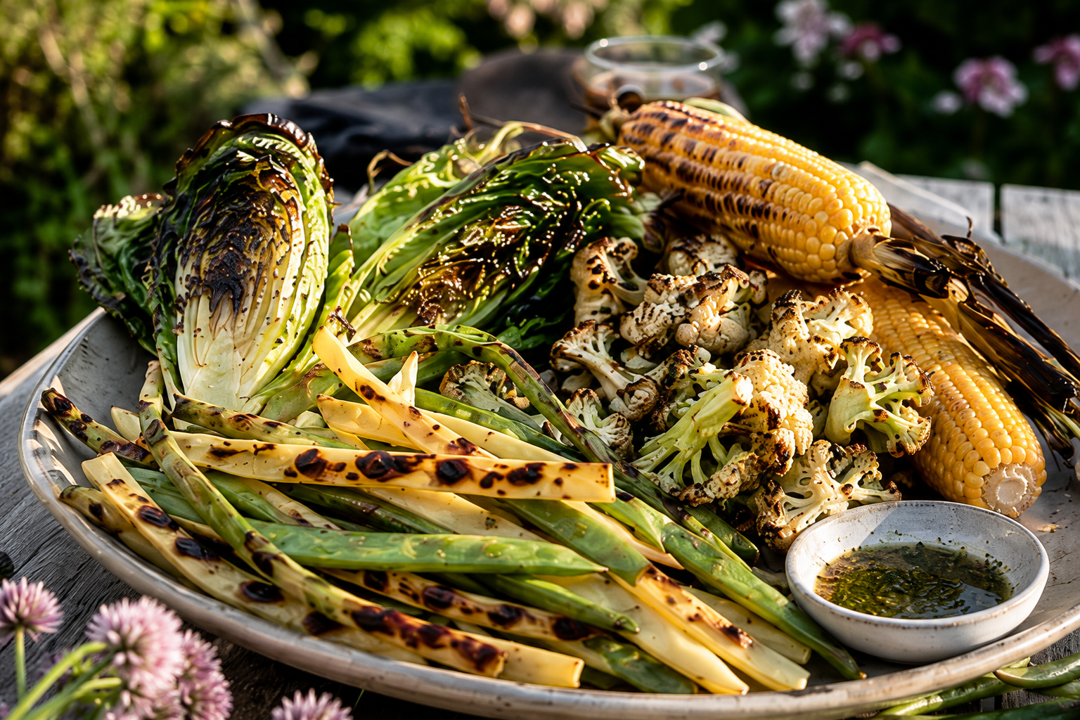 Grilled Norwich Meadows Farm Veggies from our grill box shipped nationwide