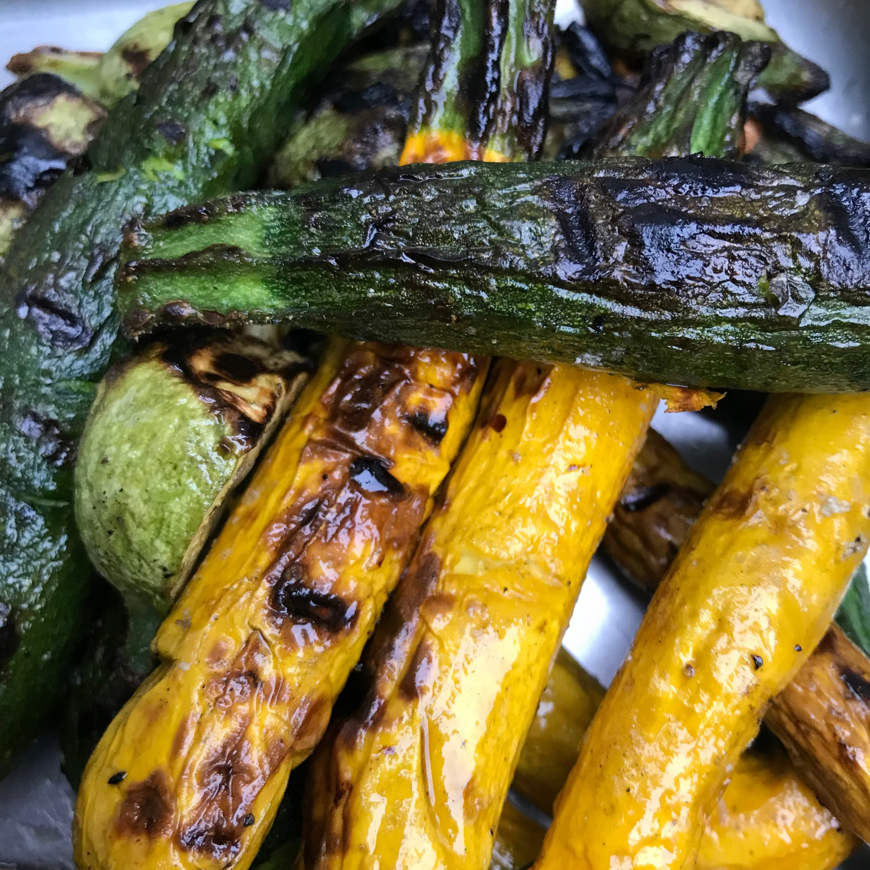 Grilled Zucchini from Norwich Meadows Farm's Grill Box.