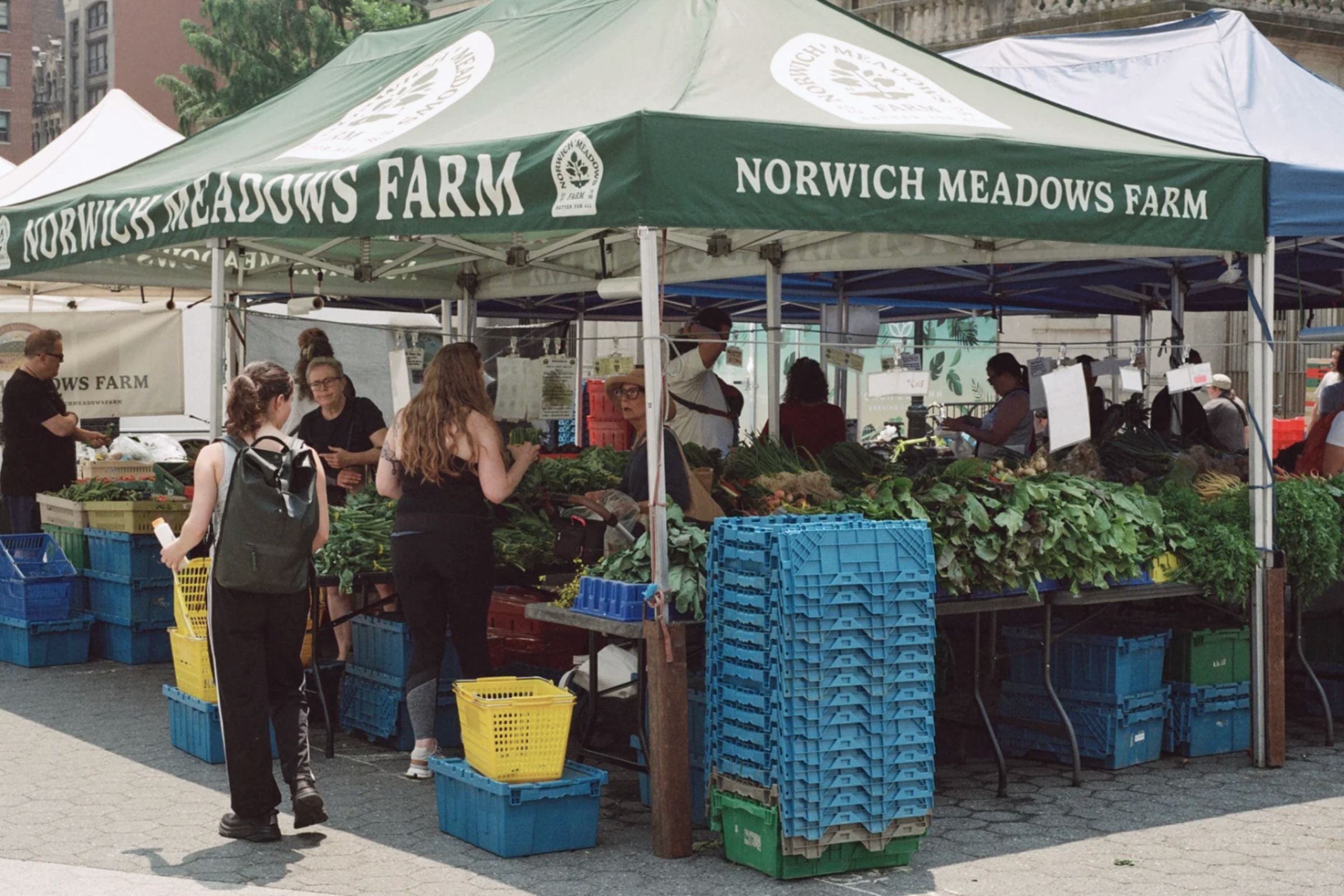 Union Square Farmers market, a CSA pickup location for many of our members.