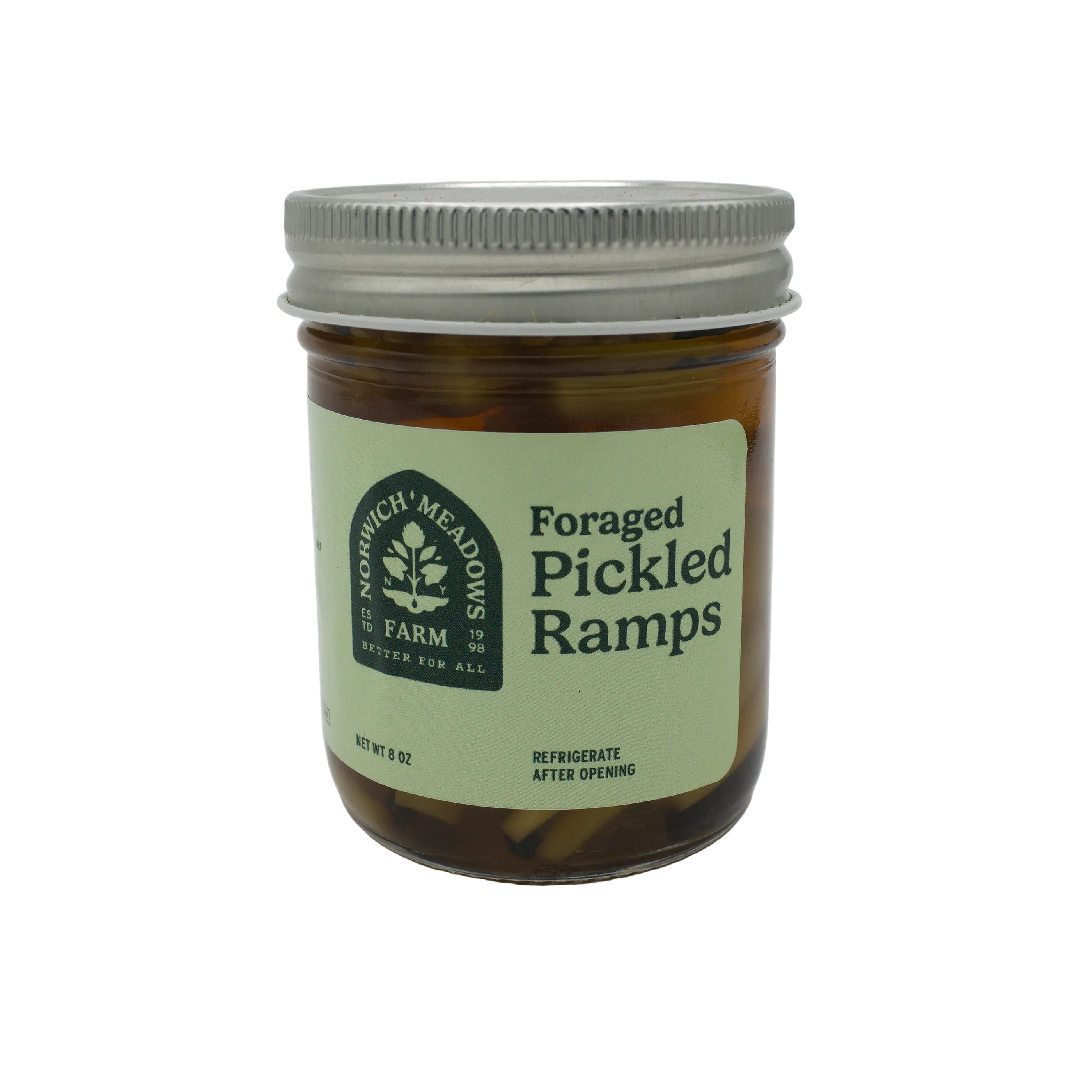 Jar of Norwich Meadows Foraged Pickled Ramps